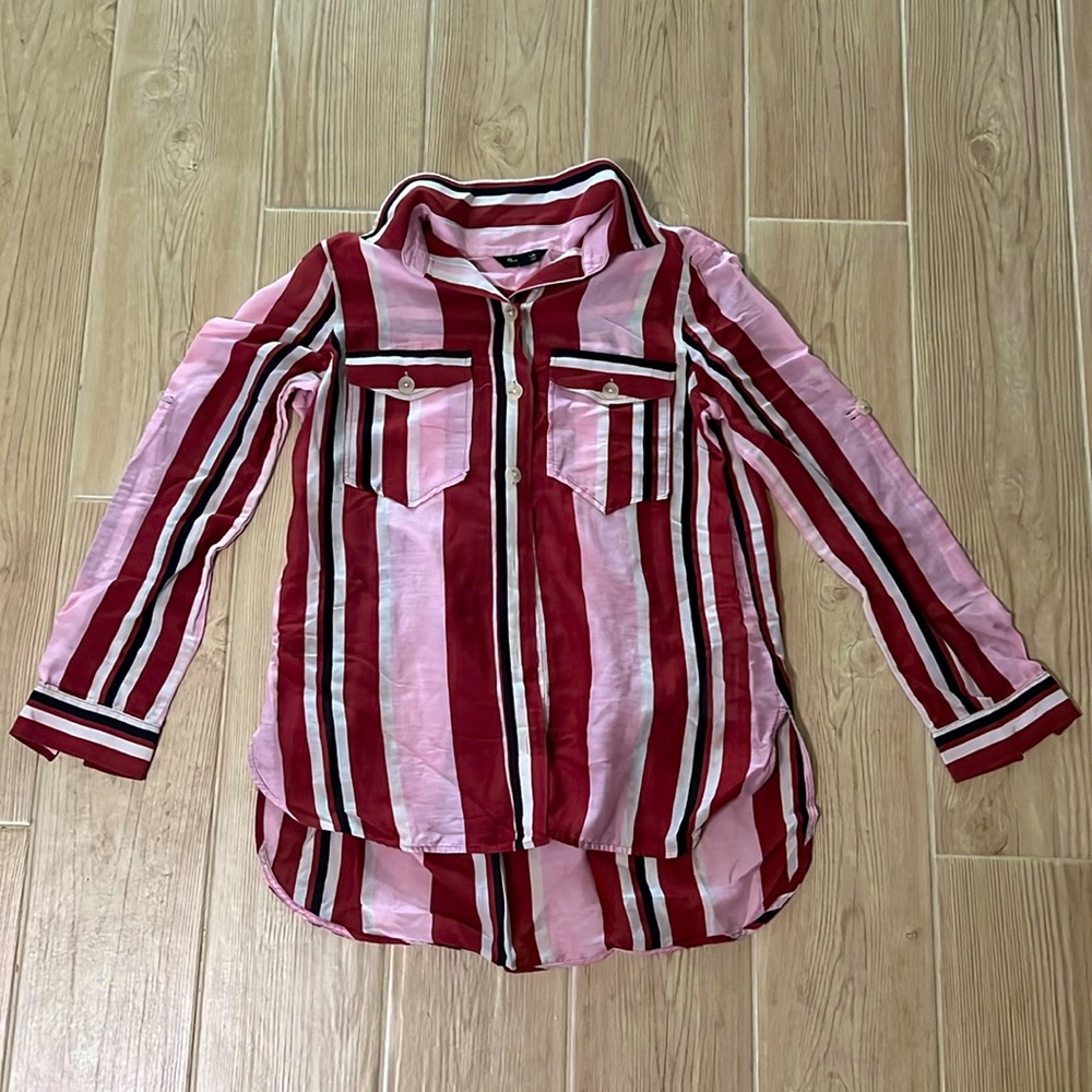 Massimo Dutti Women’s Striped Button Down Shirt